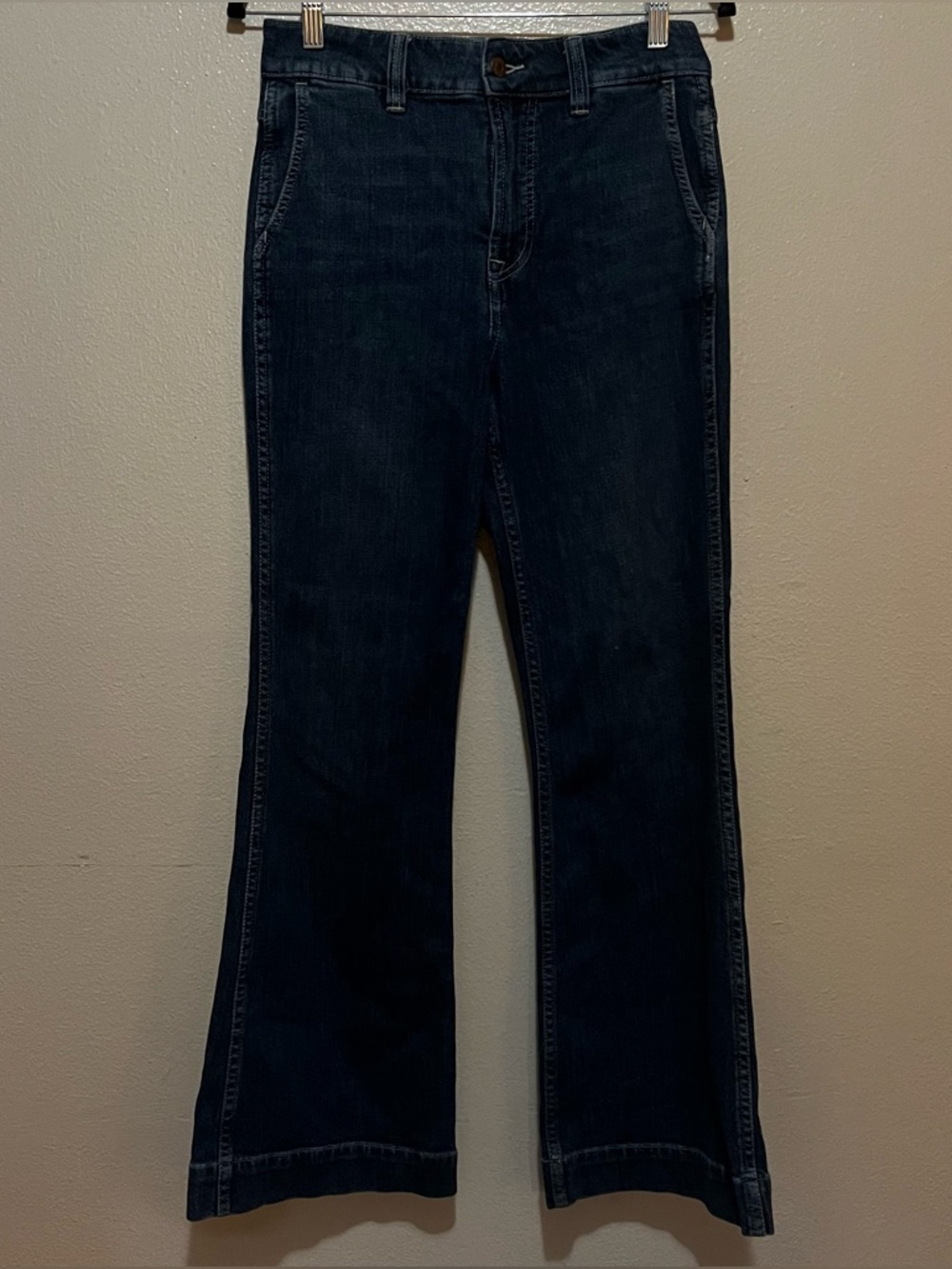 J.Crew Jeans Size 27 Dark Wash Flare Leg Denim Mid Rise Y2K